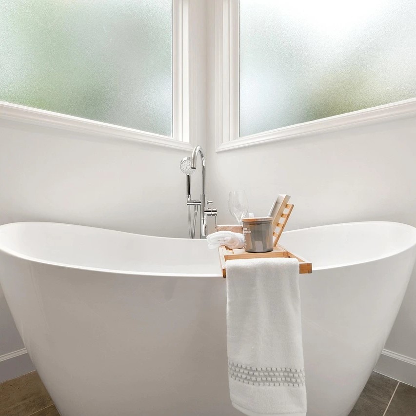 Walk-in shower and bathtub installation in a Sugar Land Texas bathroom